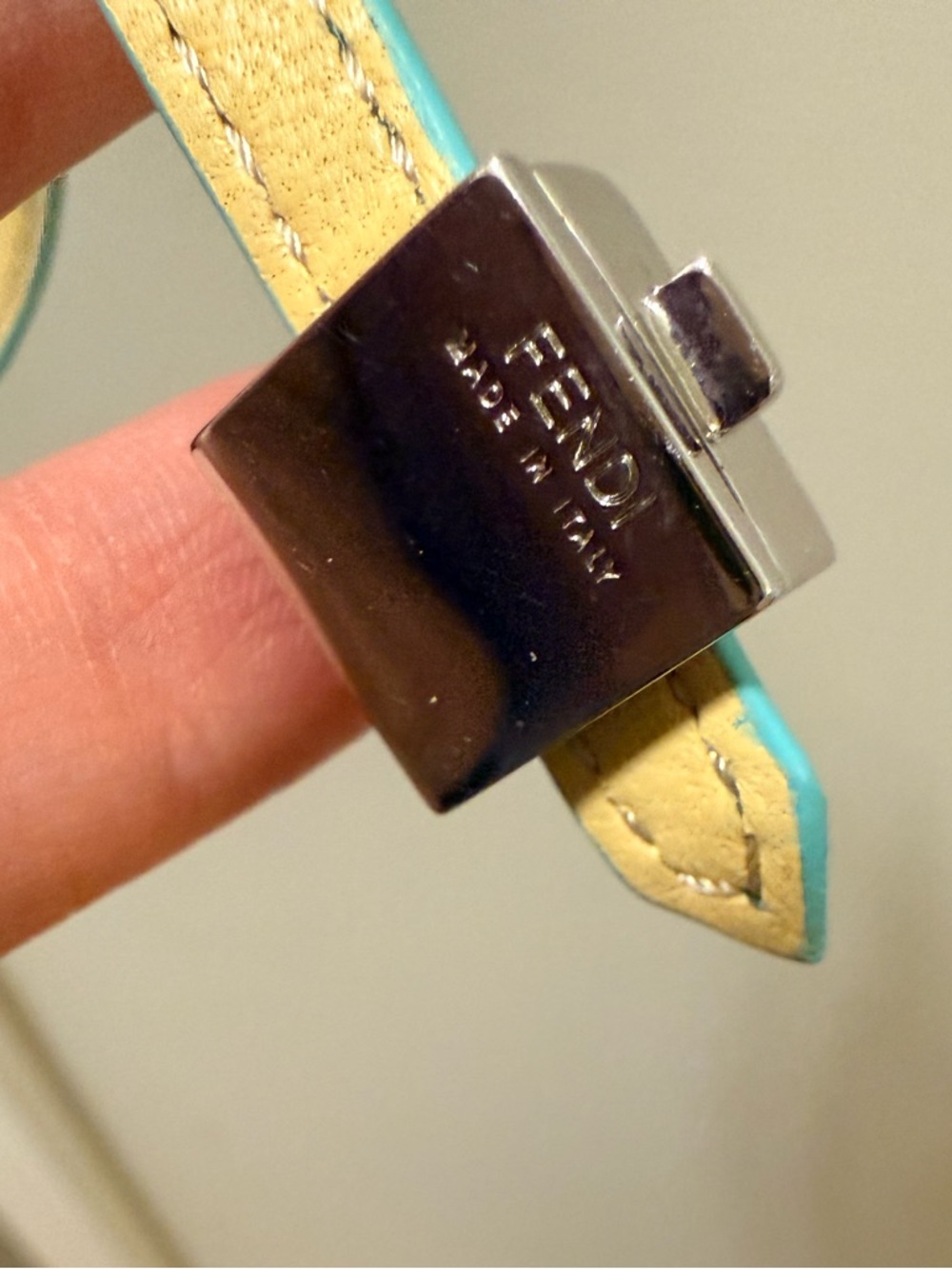 FENDI Tiffany Blue Looping Bracelet w/ Box - Picture 5 of 9